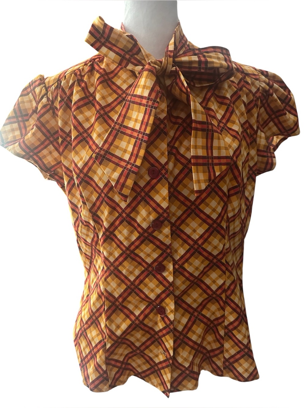 NWOT Heart of Haute Ellie bow neck blouse size Large